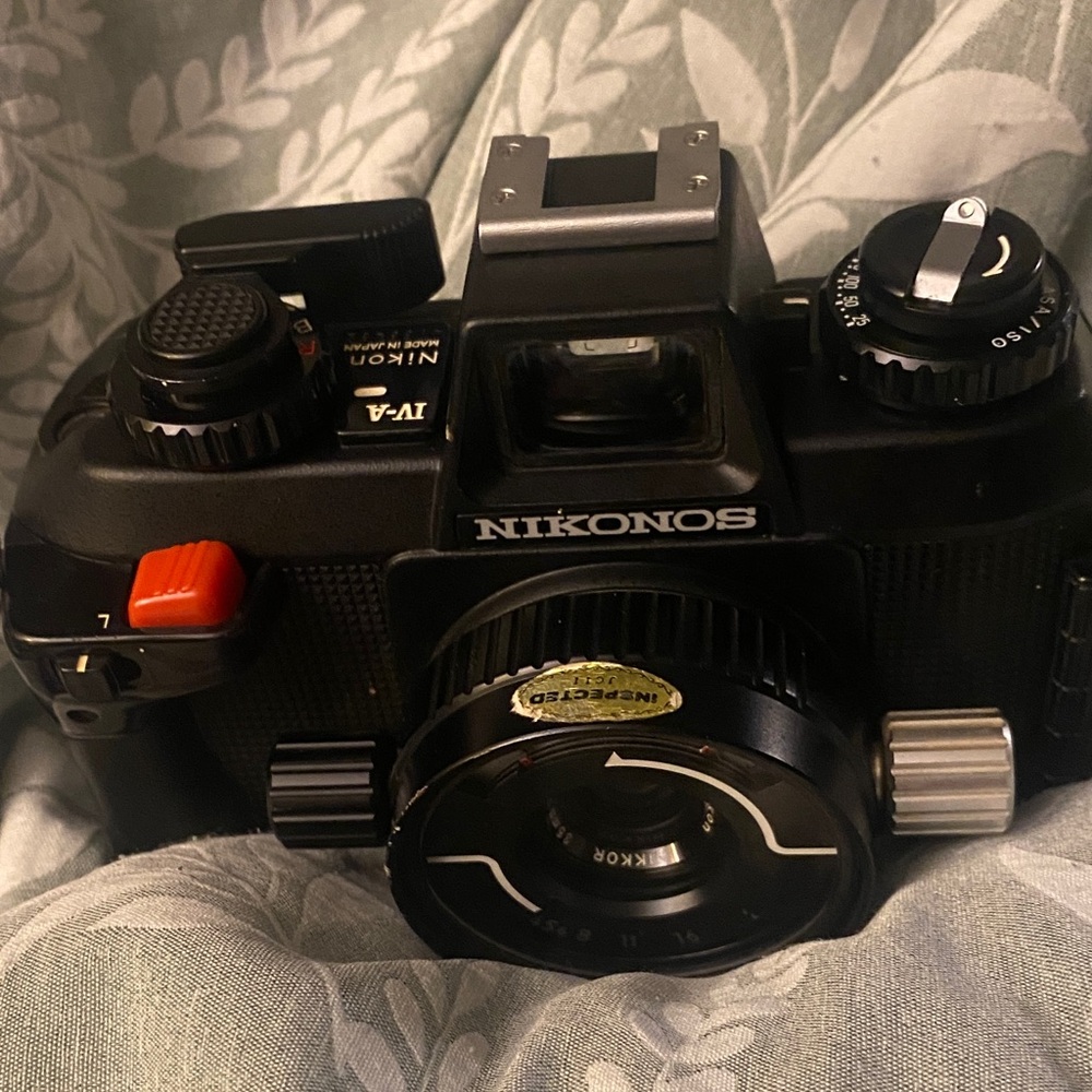 Nikon Black and Red Underwater Camera
